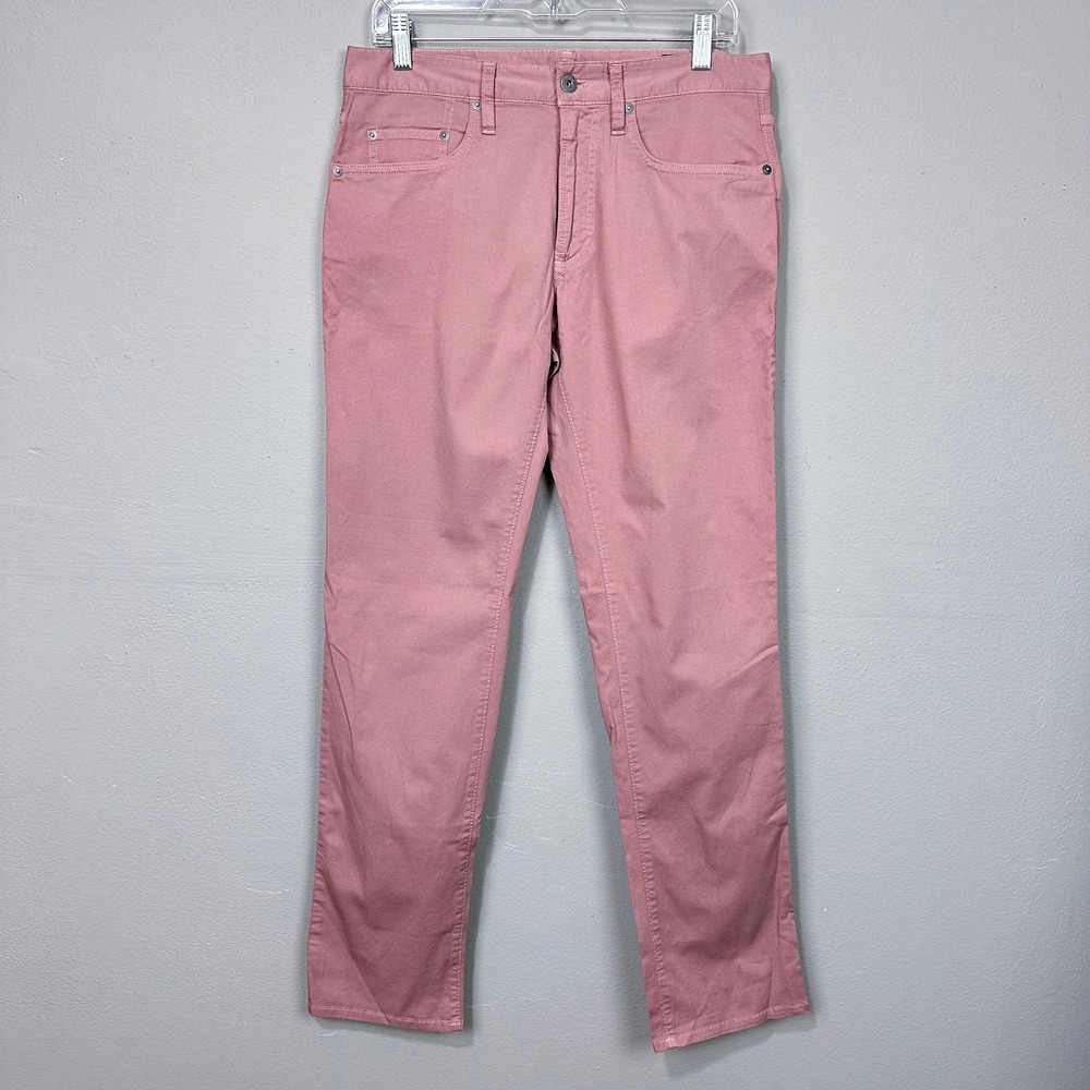 Bonobos Pants Mens Size 31x32 Mauve Pink Slim Fit Stretch Cotton Chino
